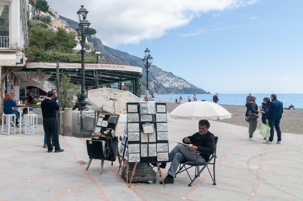 Casa Il Capriccio, Spiaggia Grande Positano Villa Luaran gambar